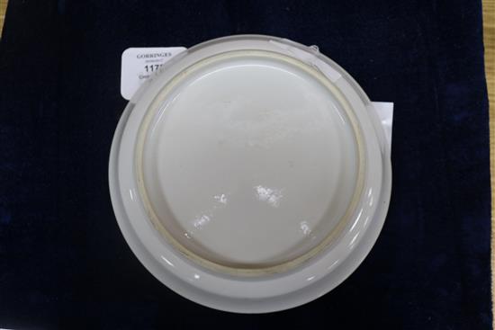 A Chinese blue and white saucer dish, 18.5cm.